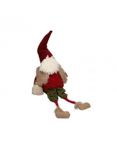 Red Santa Claus Fabric Snowman