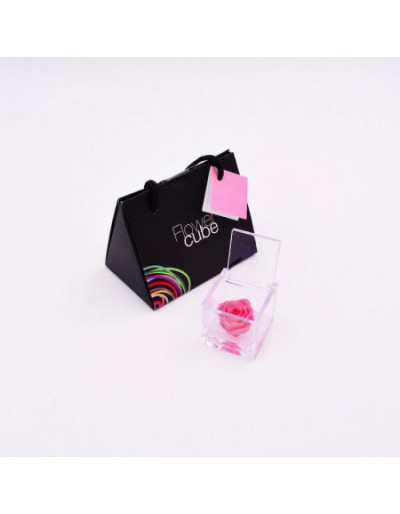 Mini Flowercube 4.5 x 4.5 Rosa Estabilizada Rosa Perfumada