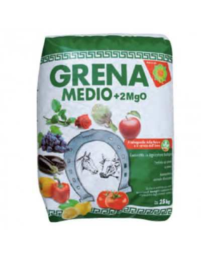 Fertilizante Bioestimulante Orgânico Peletizado Grena Médio 25 Kg
