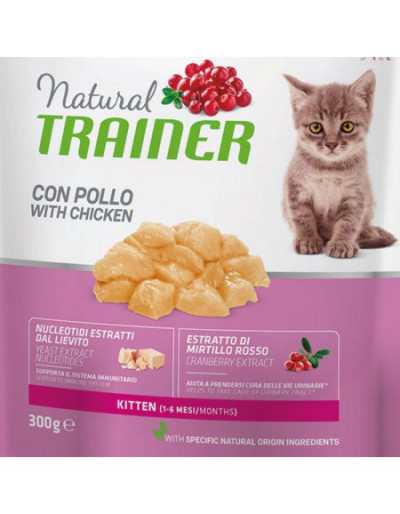 Croquetas para Gato Cachorro Natural Trainer Pollo 300 g