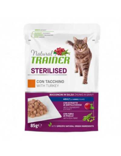 NATURAL CAT STERILIZED WITH TURKEY 85GR