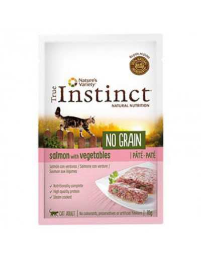 Paté for Adult Cat True Instinct No Grain Salmon and Vegetables