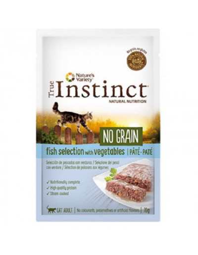 Paté for Adult Cat True Instinct No Grain Fish and Vegetables