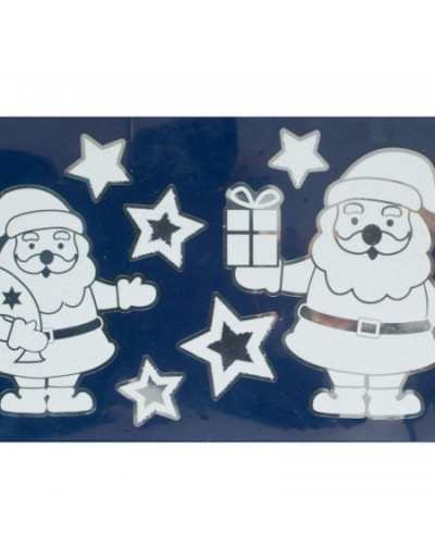 Window Sticker Santas
