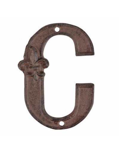 Letter C for house number