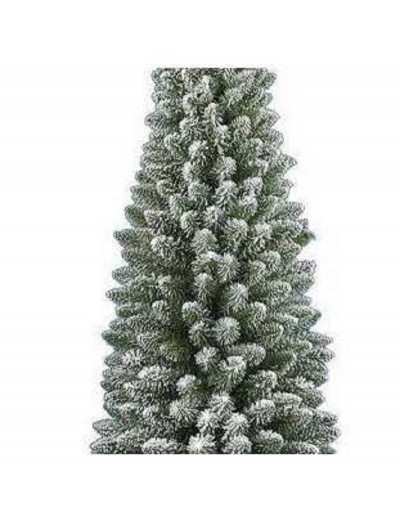 Silvestre Slim Árvore de Natal Coberta de Neve