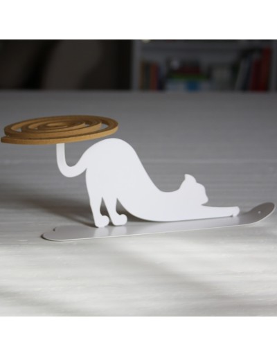 Mosquito coil holder cat table version