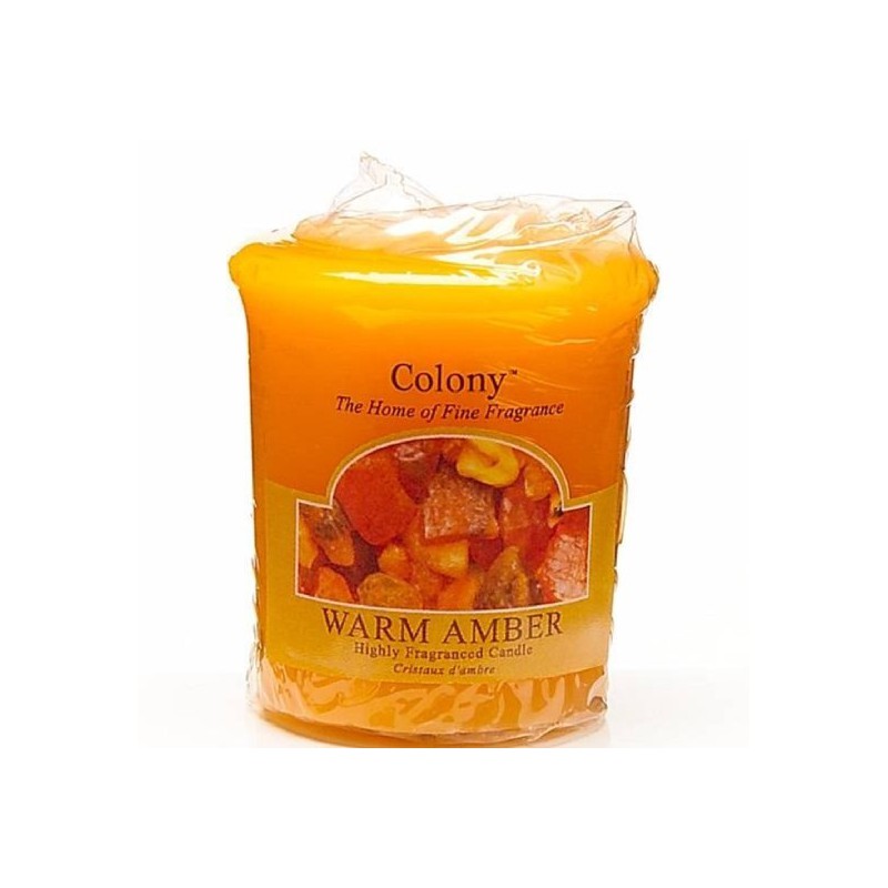 Homescenter candle warm amber